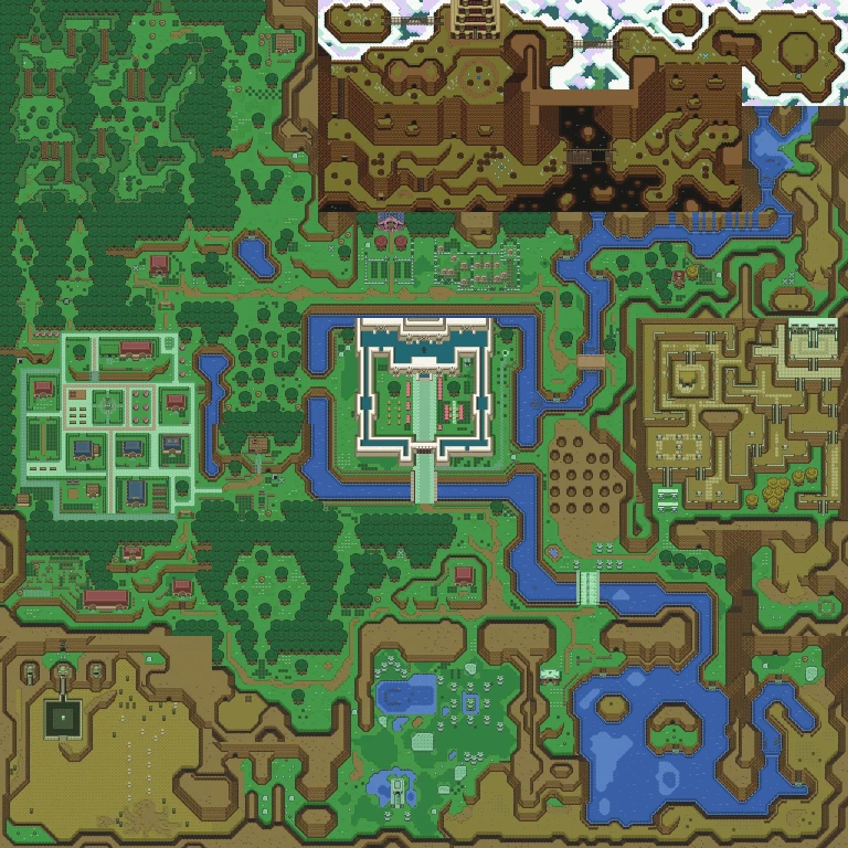 Light World overworld map